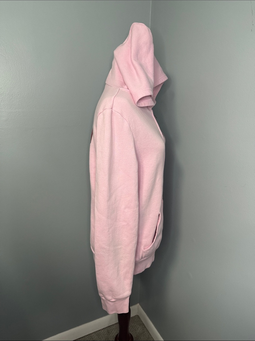 GAP Women’s Pink Full Zip Y2K Hoodie Sz L - Picture 3 of 8